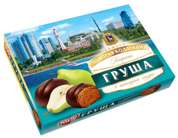 №2 КФ МИР Груша в шоколадной глазури 160г  в Мичуринске